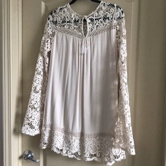 Blue Pepper Natural Lace Dress - Picture 2 of 3